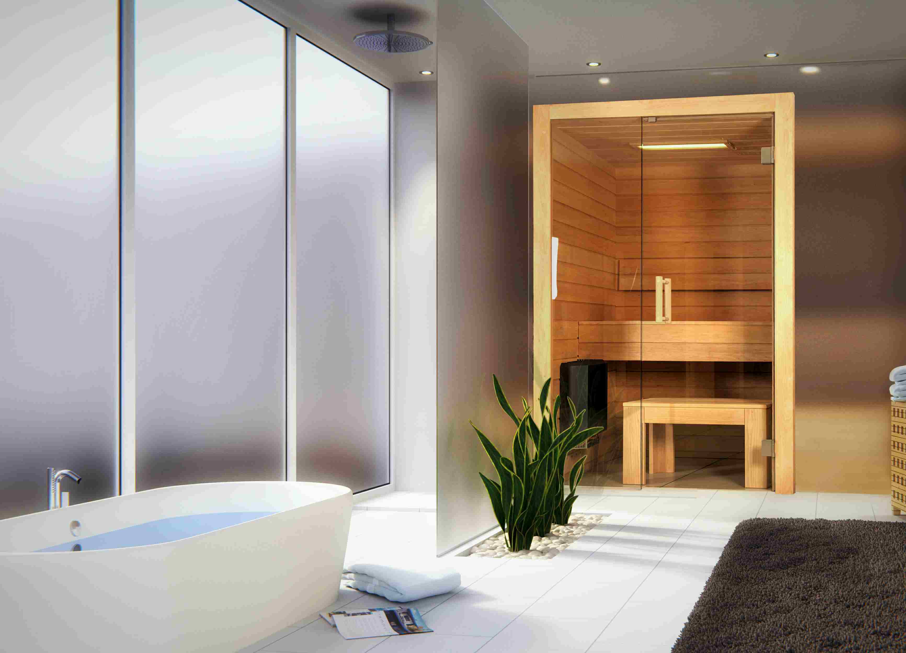 kleinesauna minisauna bad eos zirbensauna • LOOKS - Heizung Sanitär Solar